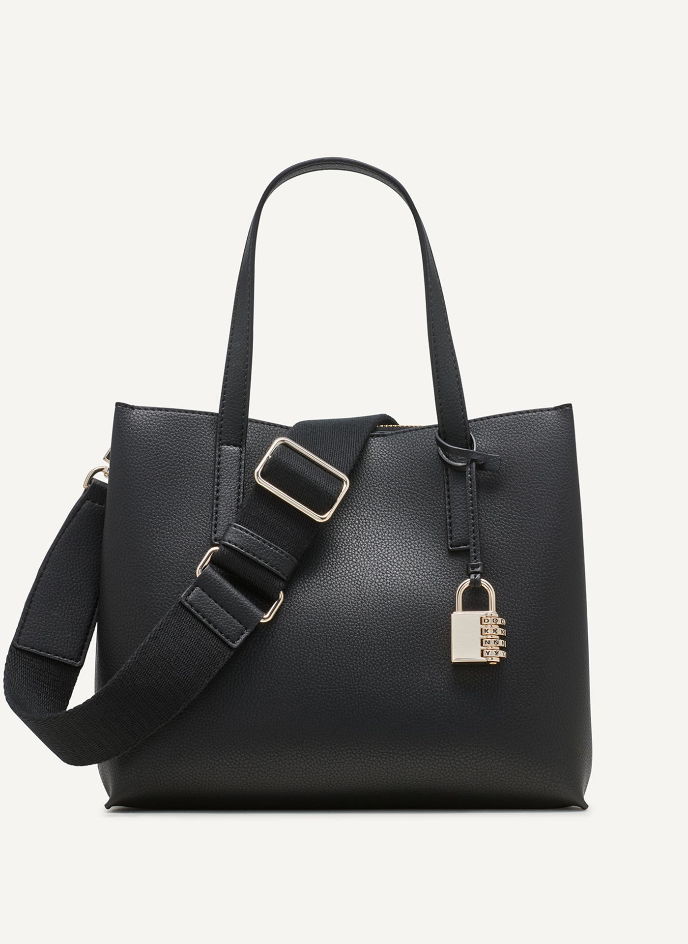 DKNY Farah Medium Satchel in Blk/gold 