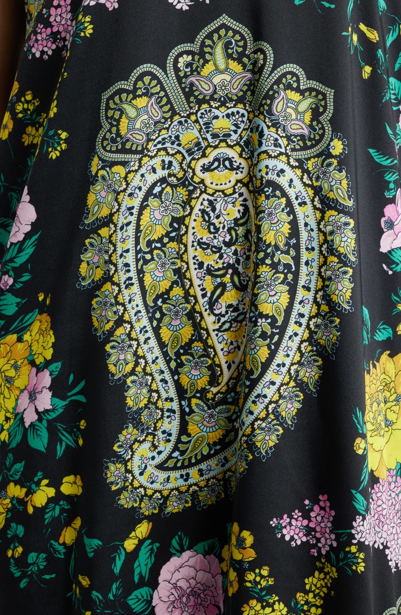 KOBI HALPERIN Genesis Halter Maxi Dress, Alternate, color, Black Multi