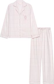 HOUSE OF CB Classic Brushed Cotton Flannel Pajamas