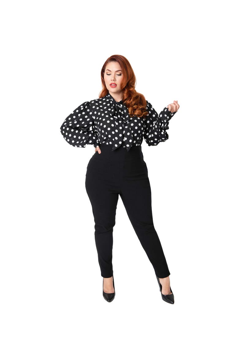 Plus Size Rizzo Cigarette Pants, Main, color, Black