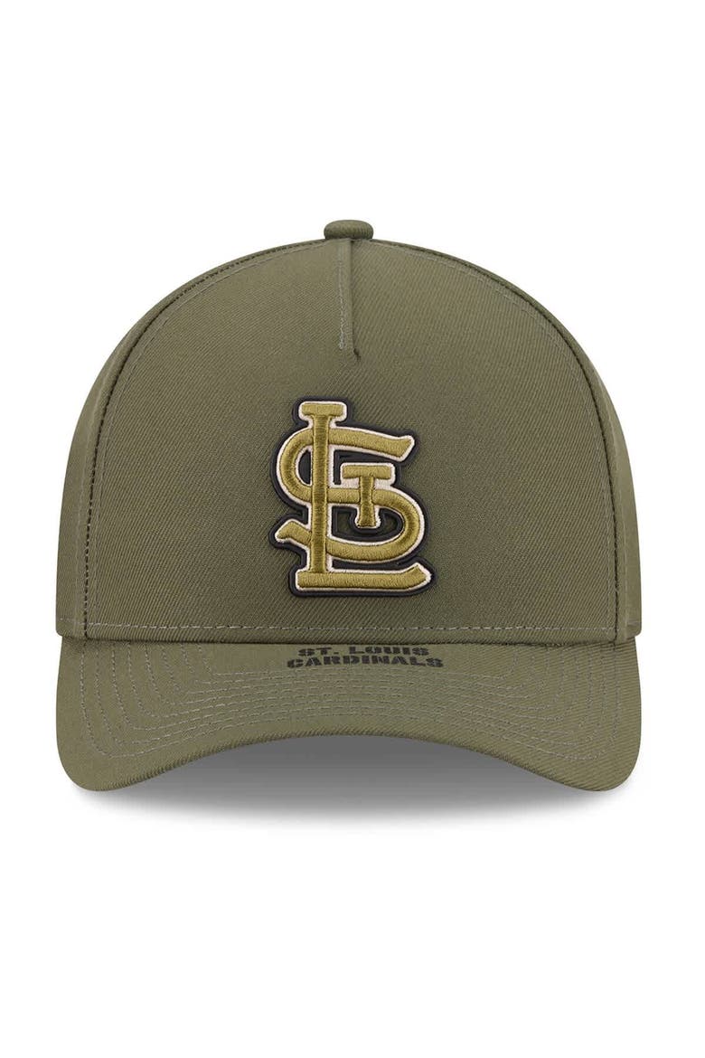Youth New Era Olive St. Louis Cardinals 2026 Armed Forces Day 9FORTY M-Crown Adjustable Hat, Alternate, color, Olive