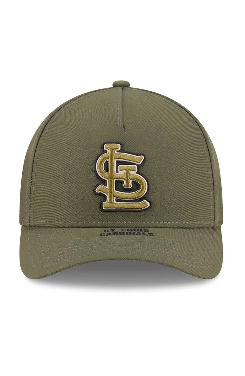 New Era Youth New Era Olive St. Louis Cardinals 2026 Armed Forces Day 9FORTY M-Crown Adjustable Hat, Alternate, color, Olive