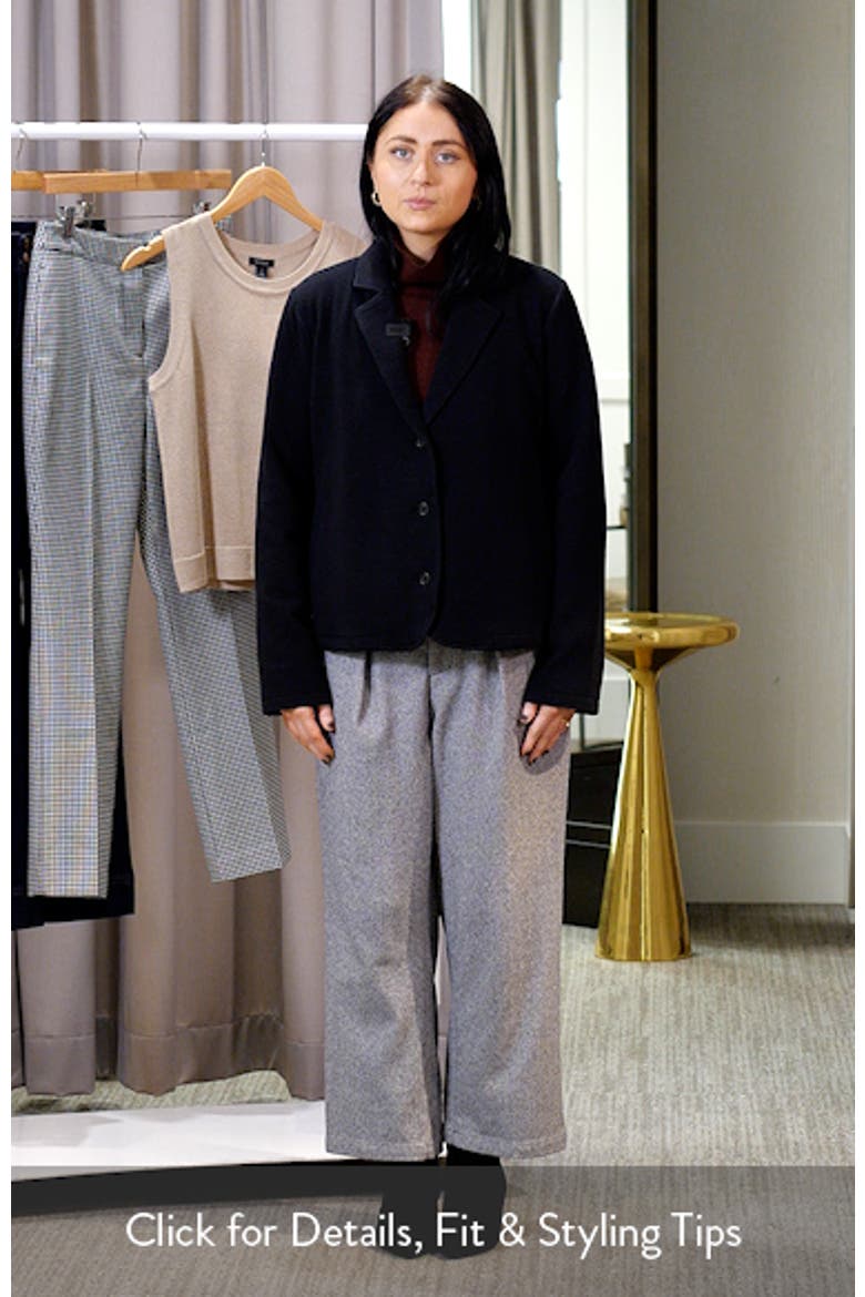 Notch Collar Organic Cotton Blend Jacket video