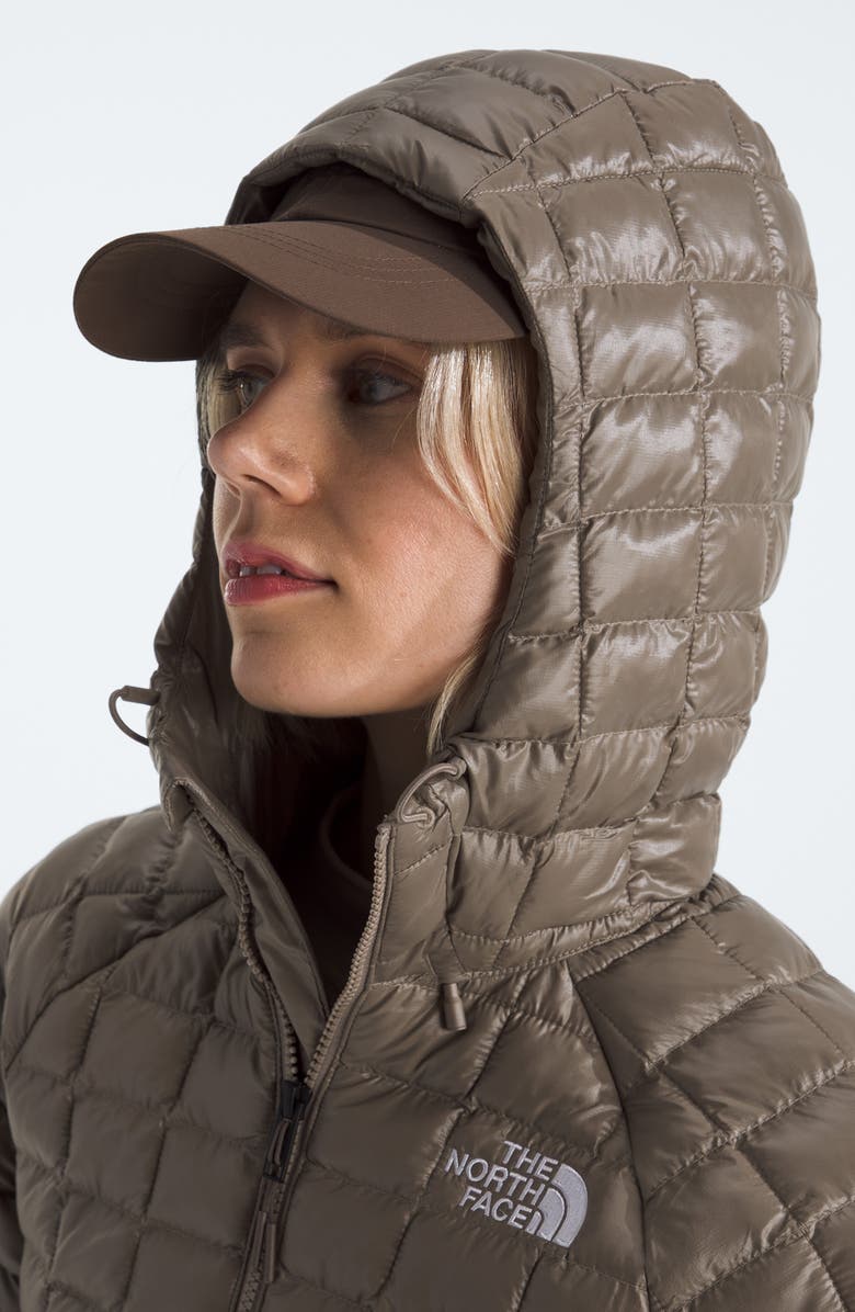 The North Face Thermoball Hooded Parka, Alternate, color, Mocha Brown