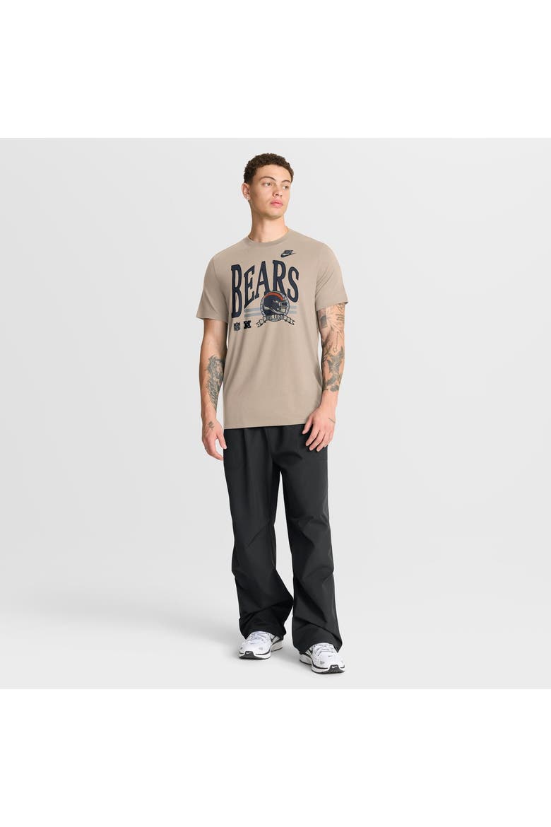 Men's Nike Sand Chicago Bears Rewind Tri-Blend T-Shirt, Alternate, color, Sand