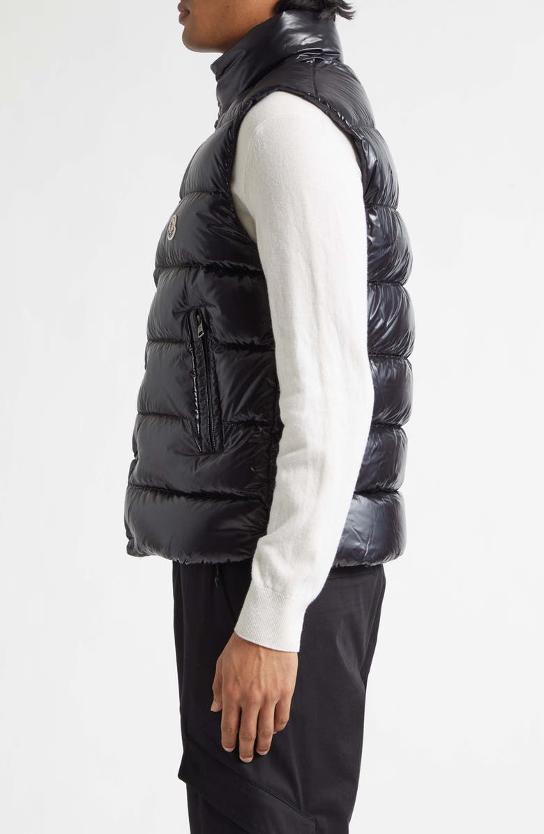 Moncler Tibb Water Repellent Down Puffer Vest, Alternate, color, Black