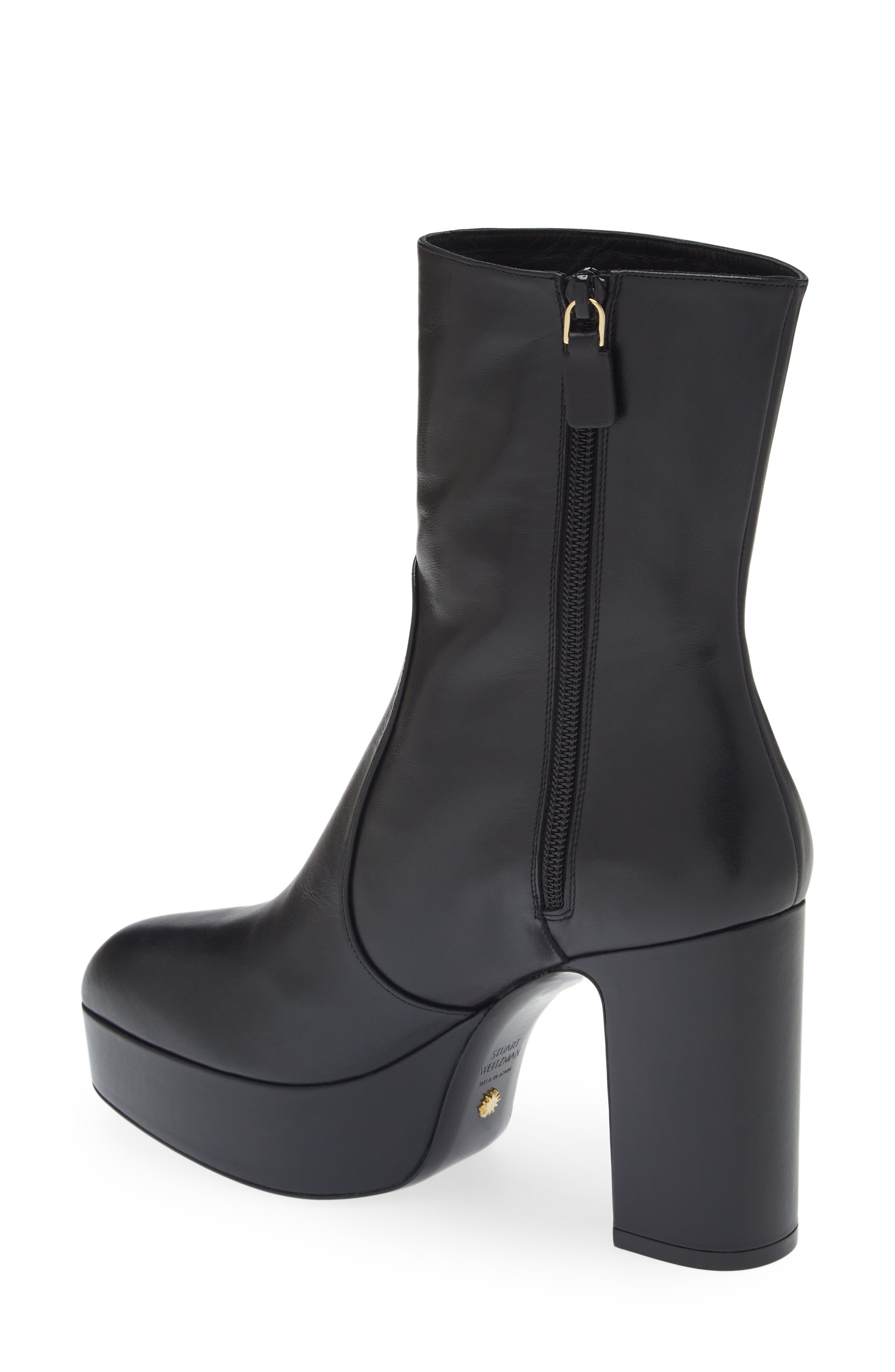 Stuart Weitzman Lala Platform Zip Bootie, Alternate, color, 