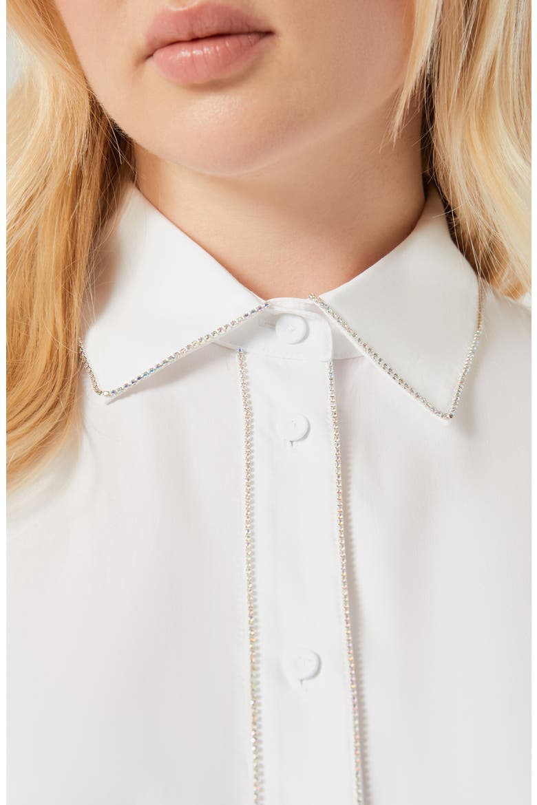 Mrs. Sante Cotton Shirt, Alternate, color, OPTICAL WHITE