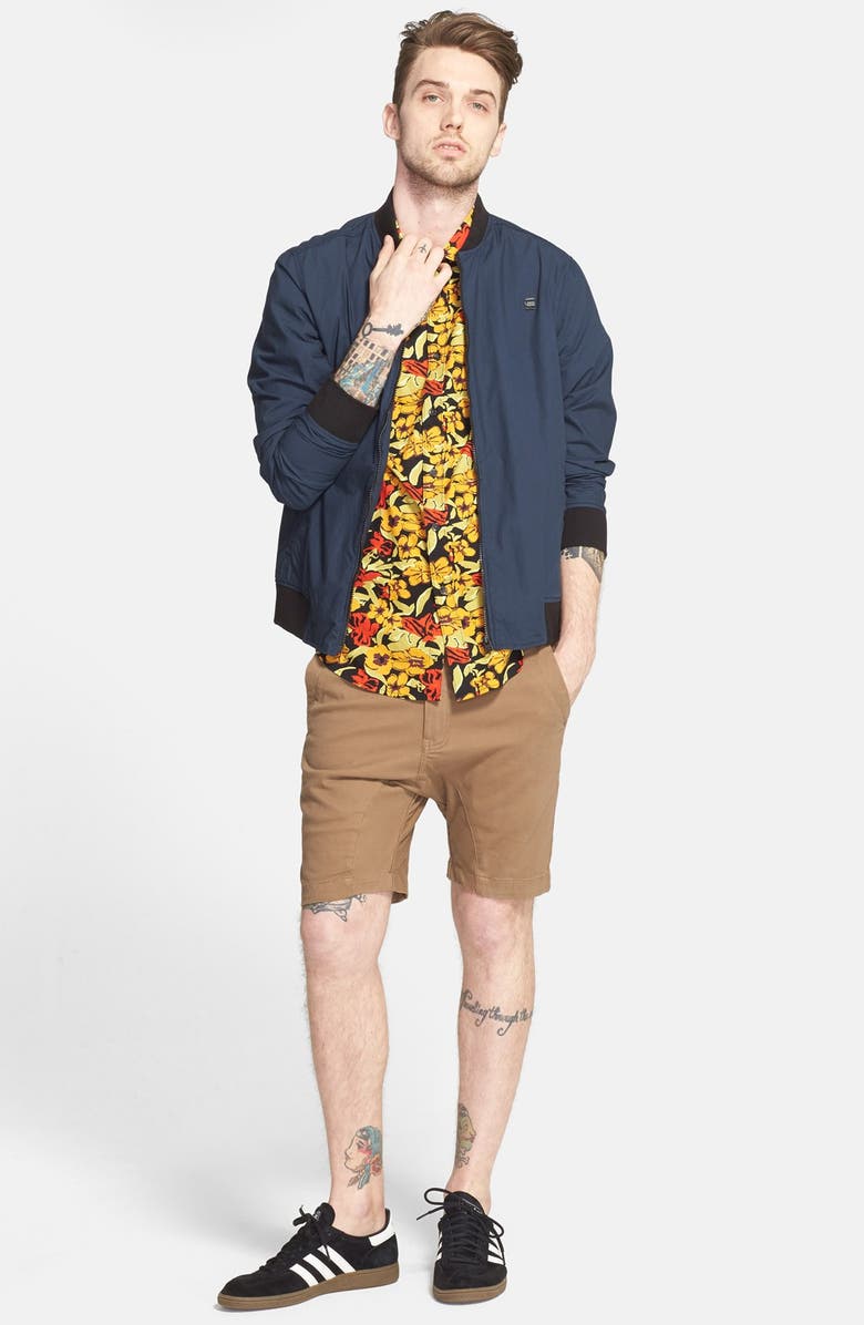 The Rail Trim Fit Short Sleeve Poplin Woven Shirt, Alternate, color, 