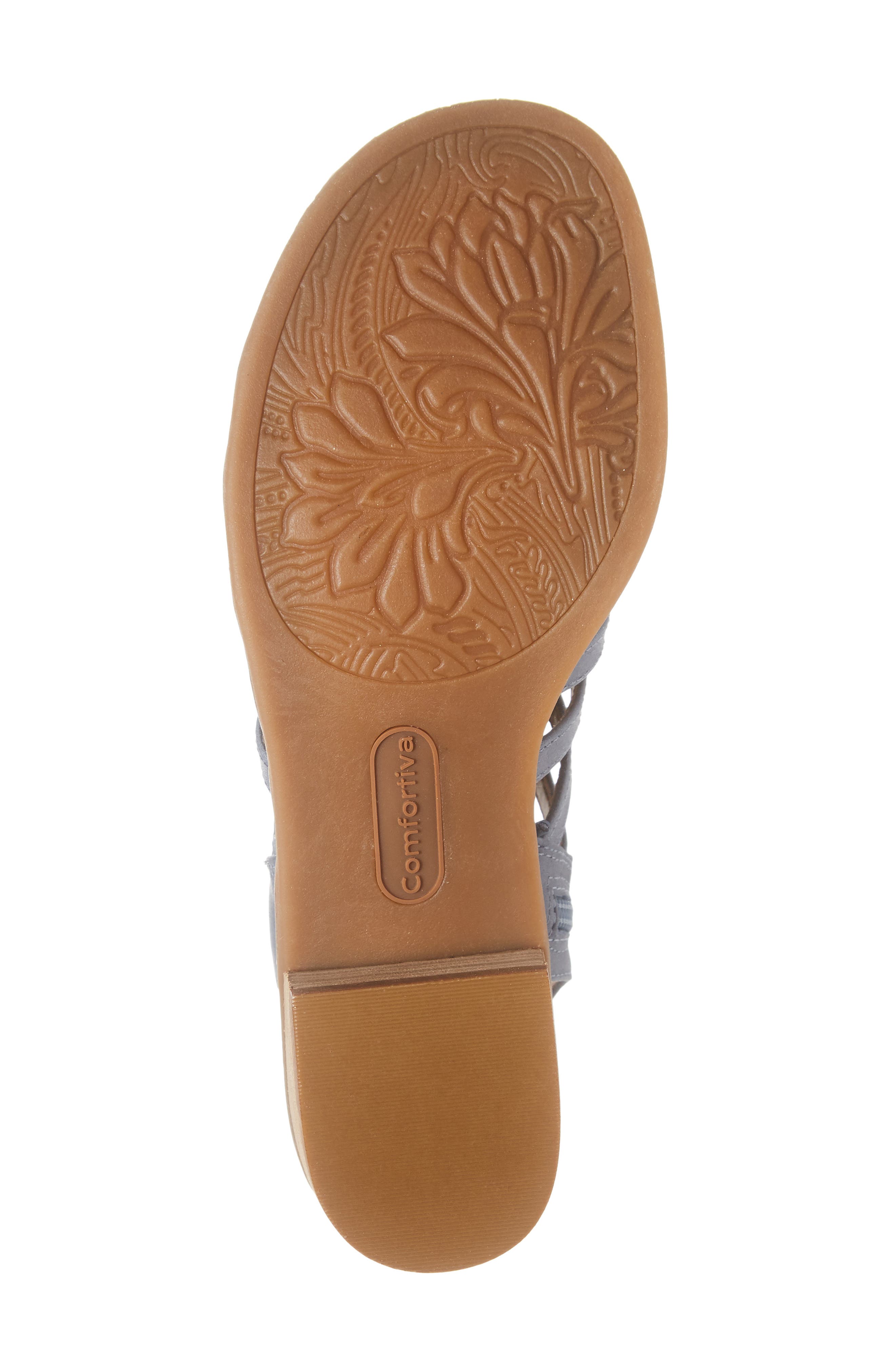 Blossom Sandal, Alternate, color, CHAMBRAY LEATHER