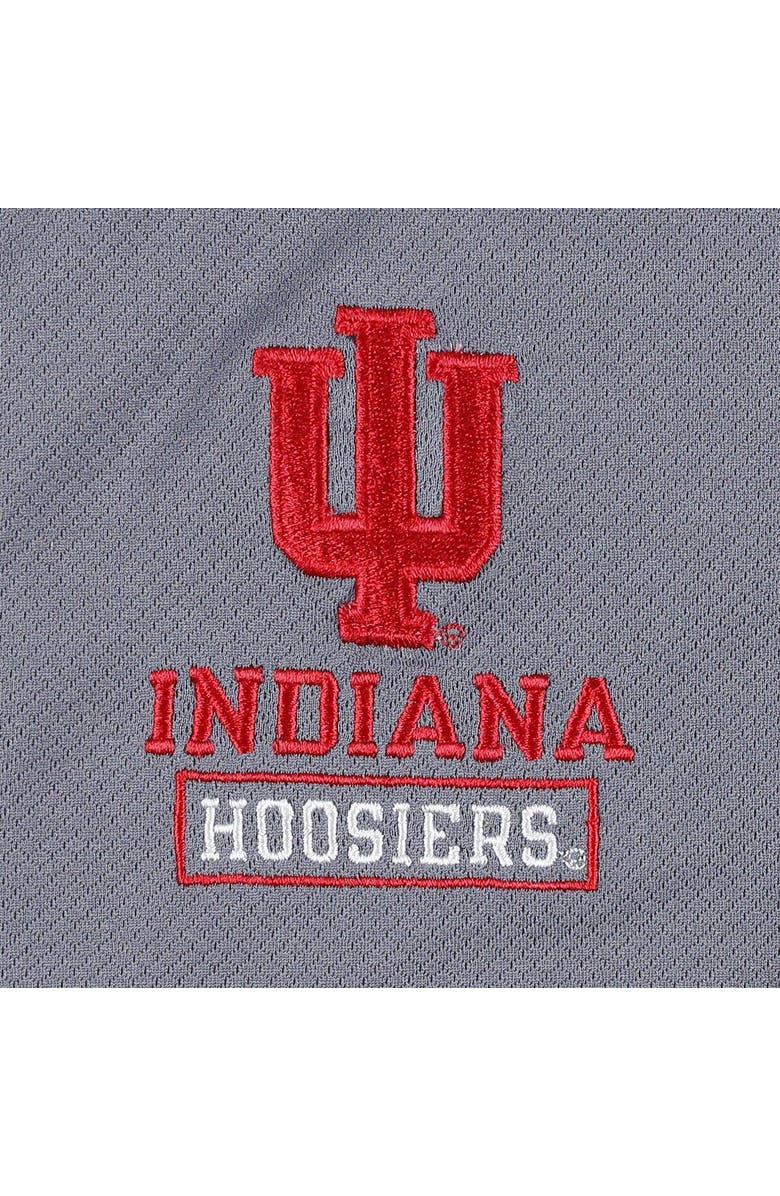 Champion Men's Champion Gray Indiana Hoosiers Textured Quarter-Zip Jacket, Alternate, color, 