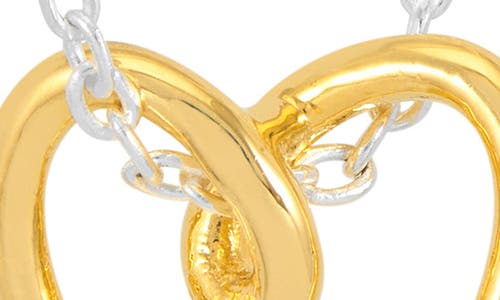 Estella Bartlett Wire Heart Pendant Necklace In Metallic