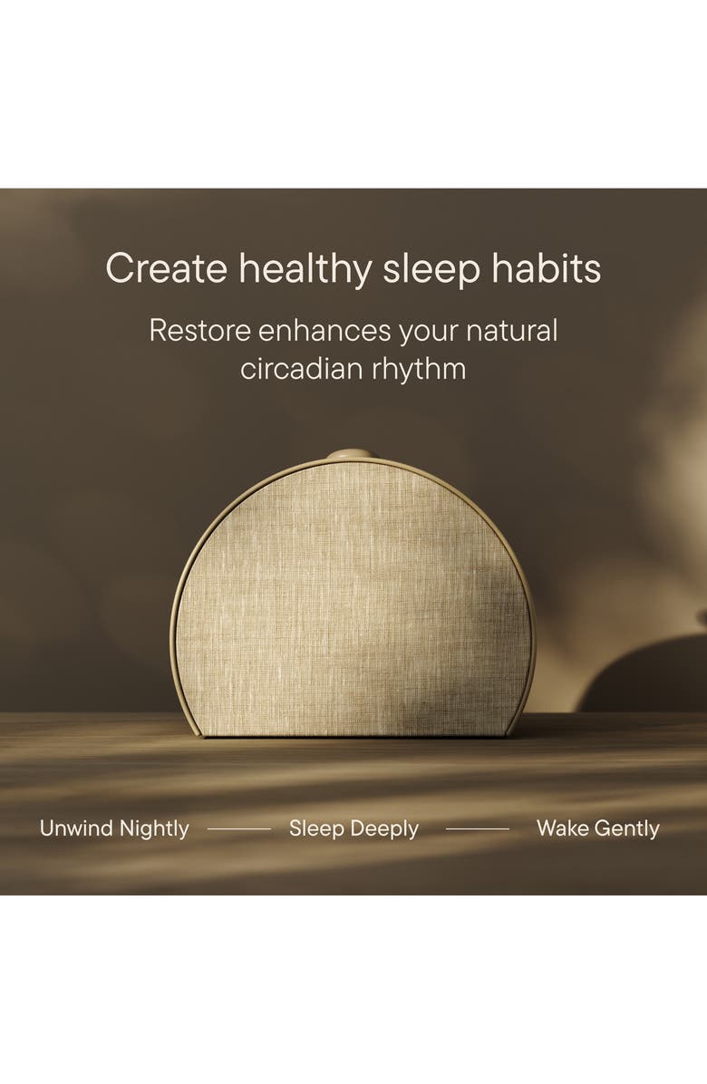 Hatch Inc Restore 3 Smart Light, Sound Machine & Sunrise Alarm Clock, Alternate, color, Greige