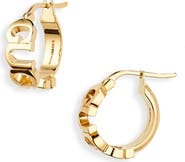 Gucci Logo Script Hoop Earrings