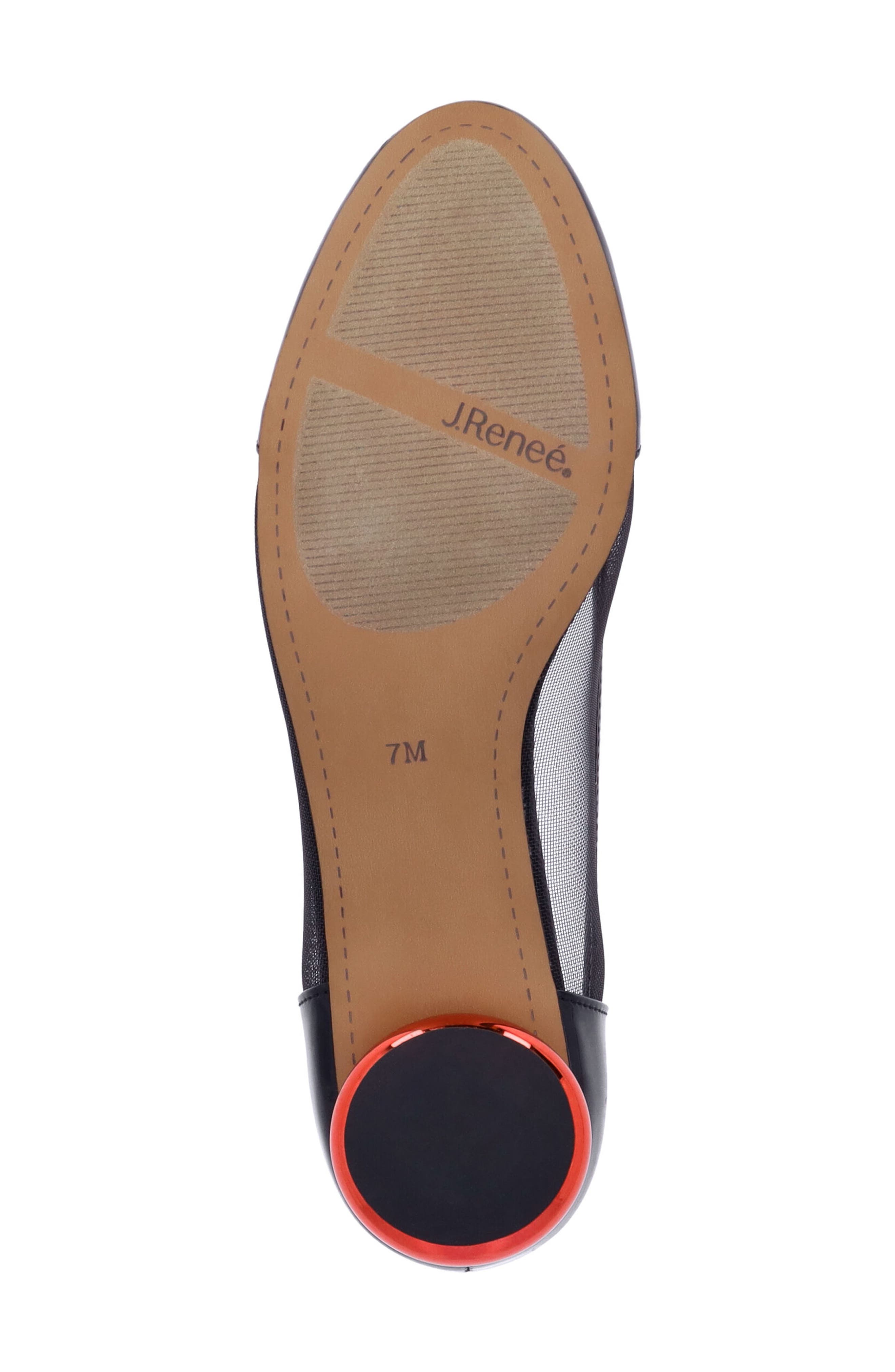 J. Reneé Jooliete Almond Toe Pump, Alternate, color, Black/ Red