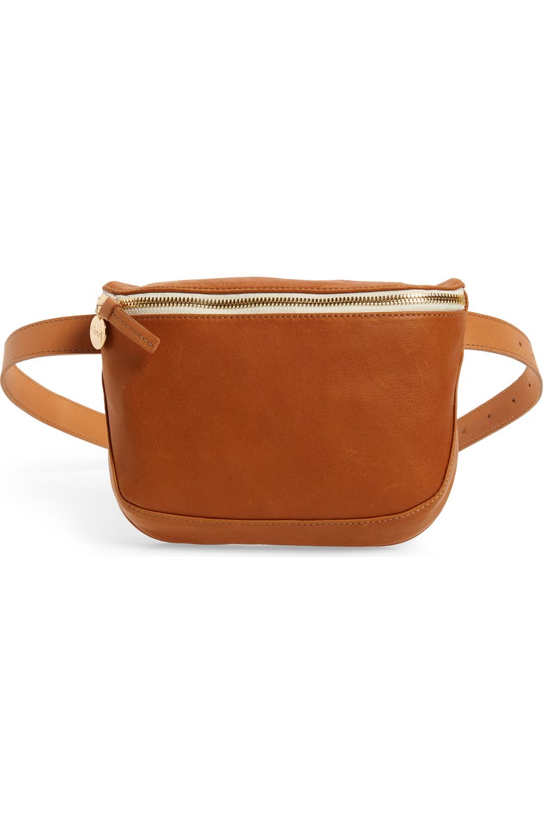Clare V. Leather Fanny Pack, Main, color,