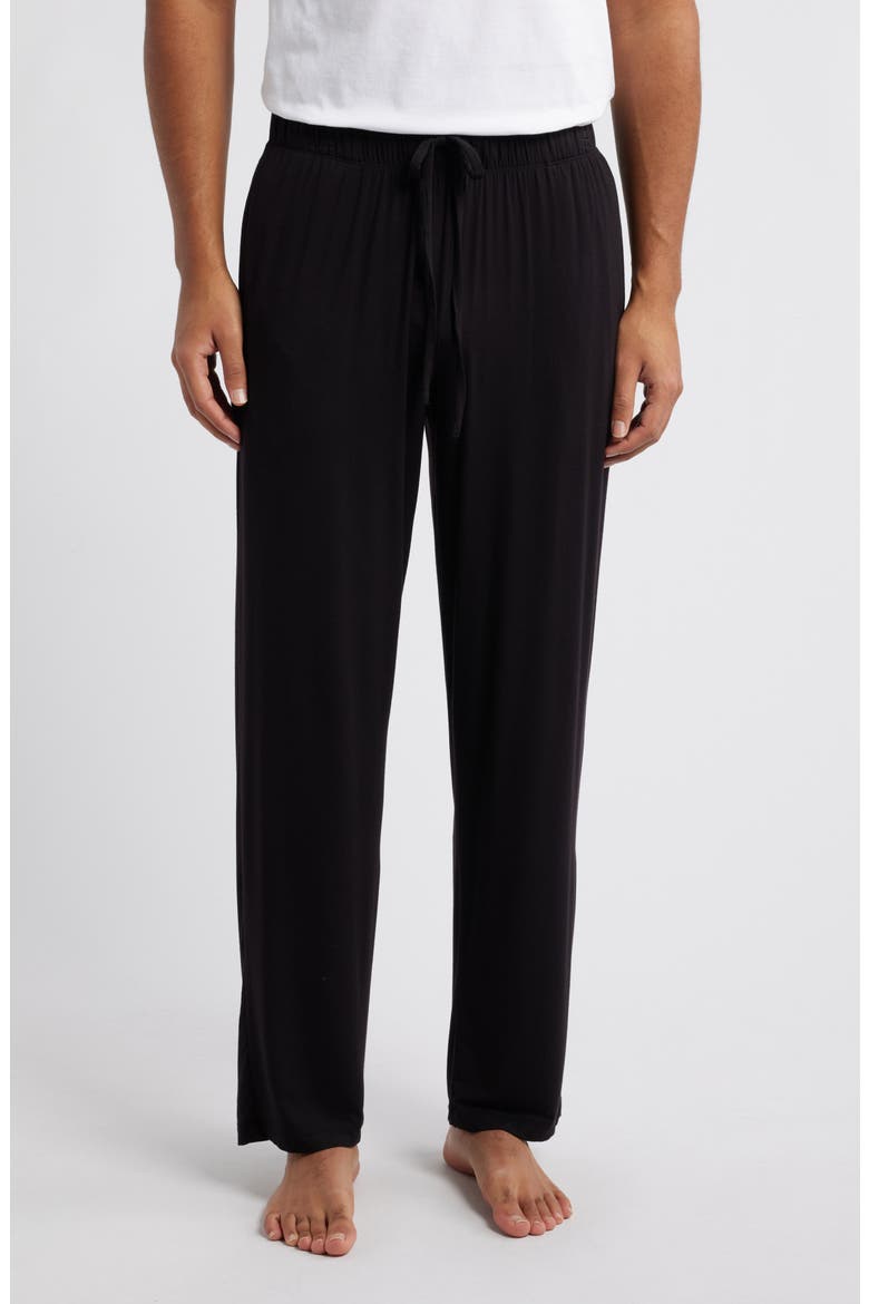 Moonlight Eco Stretch Modal Pajama Pants, Main, color, BLACK