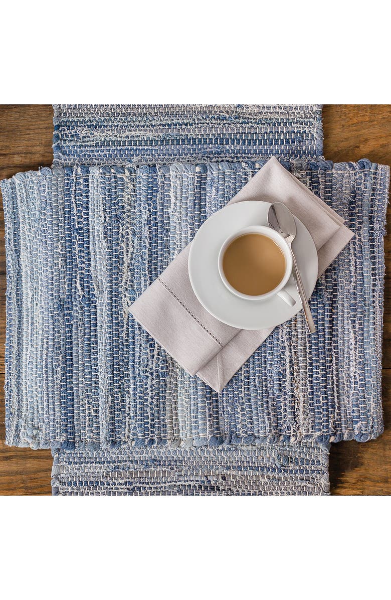 C&F Home Denim Rag Tabletop, Alternate, color, Blue