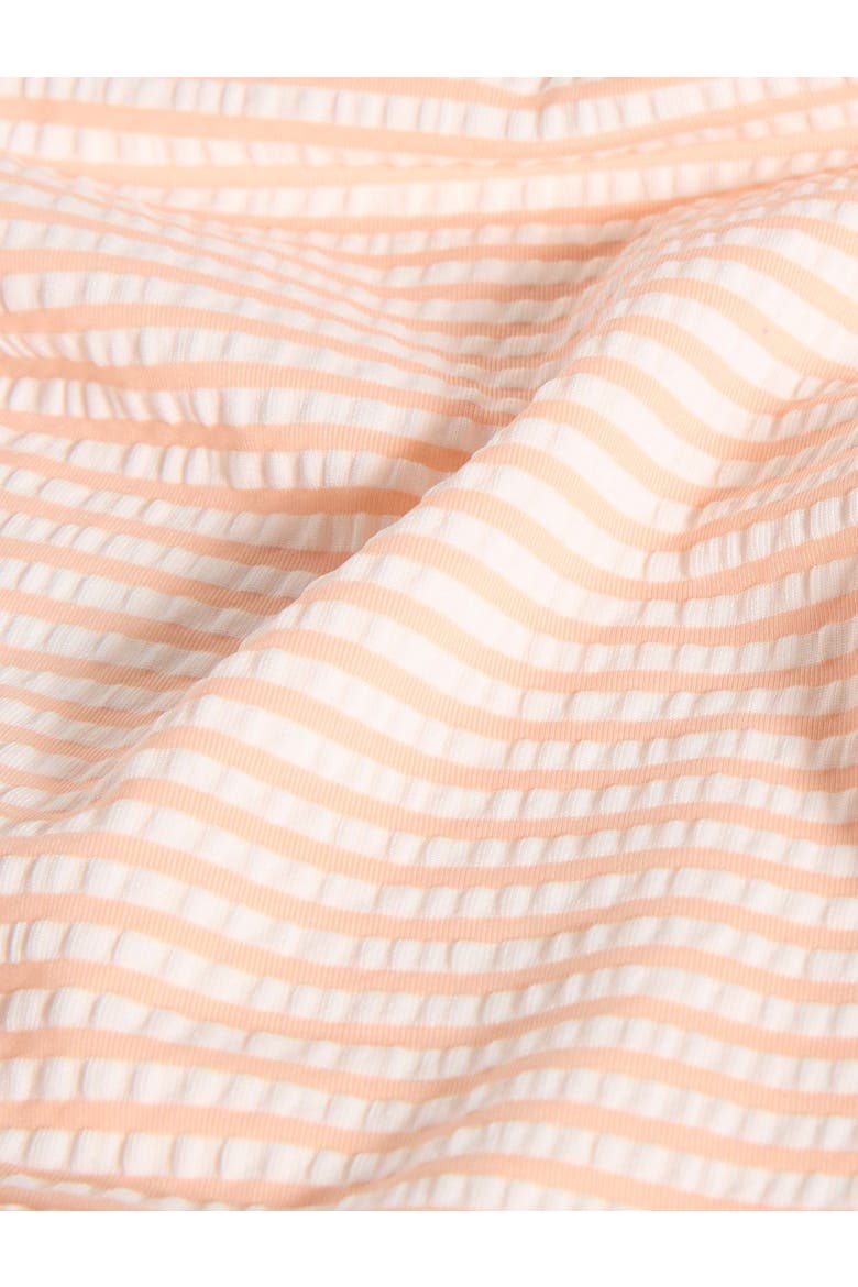 Tidal Stripe Cover Up Short Swim, Alternate, color, Light Cantaloupe