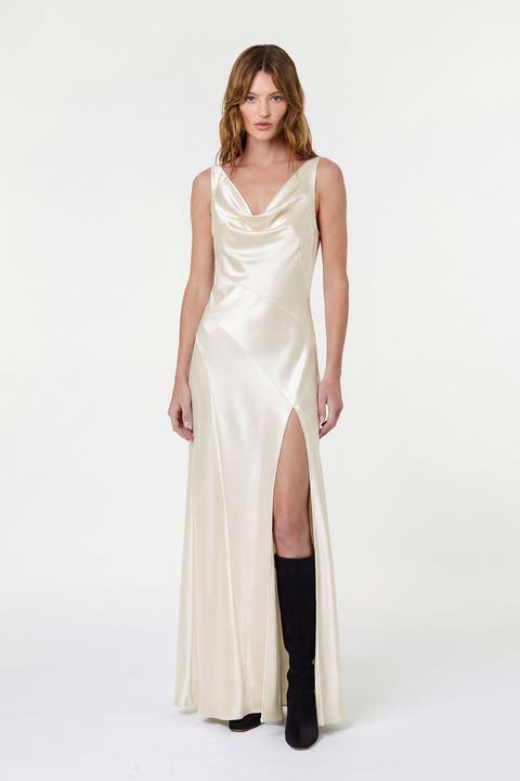 Alfina Double Cowl Gown
