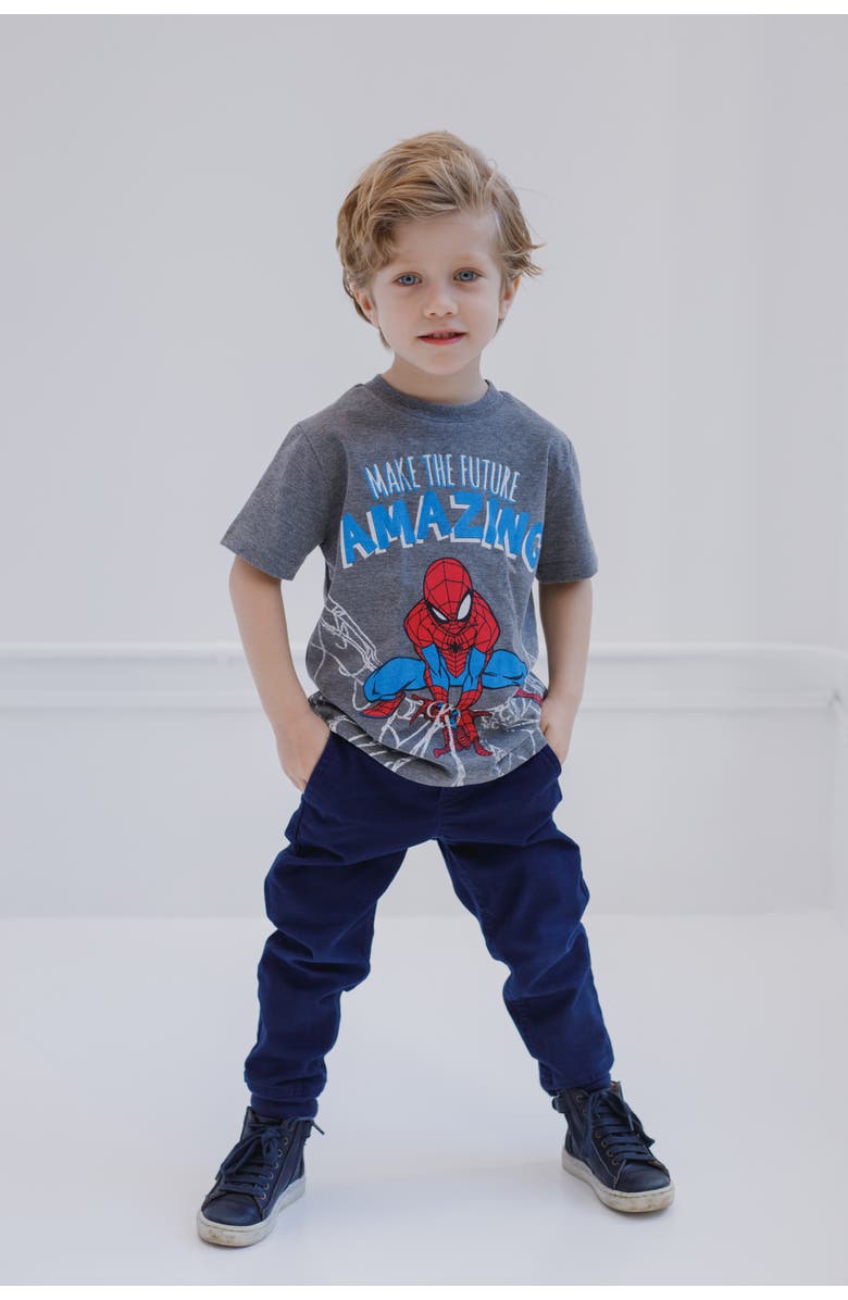 Marvel Spider-Man 2-Piece T-Shirt Set, Alternate, color, Spider Man Grey Red