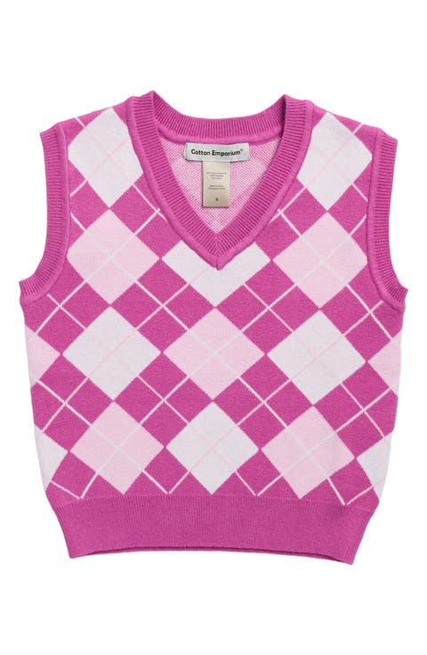 Kids' Argyle Vest
