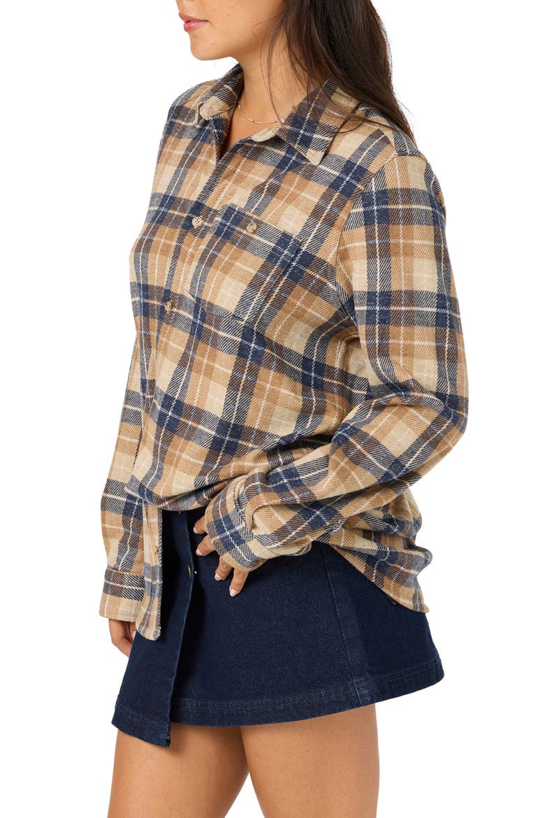 Jorgina Plaid Long Sleeve Knit Top, Alternate, color, WOODSHACK