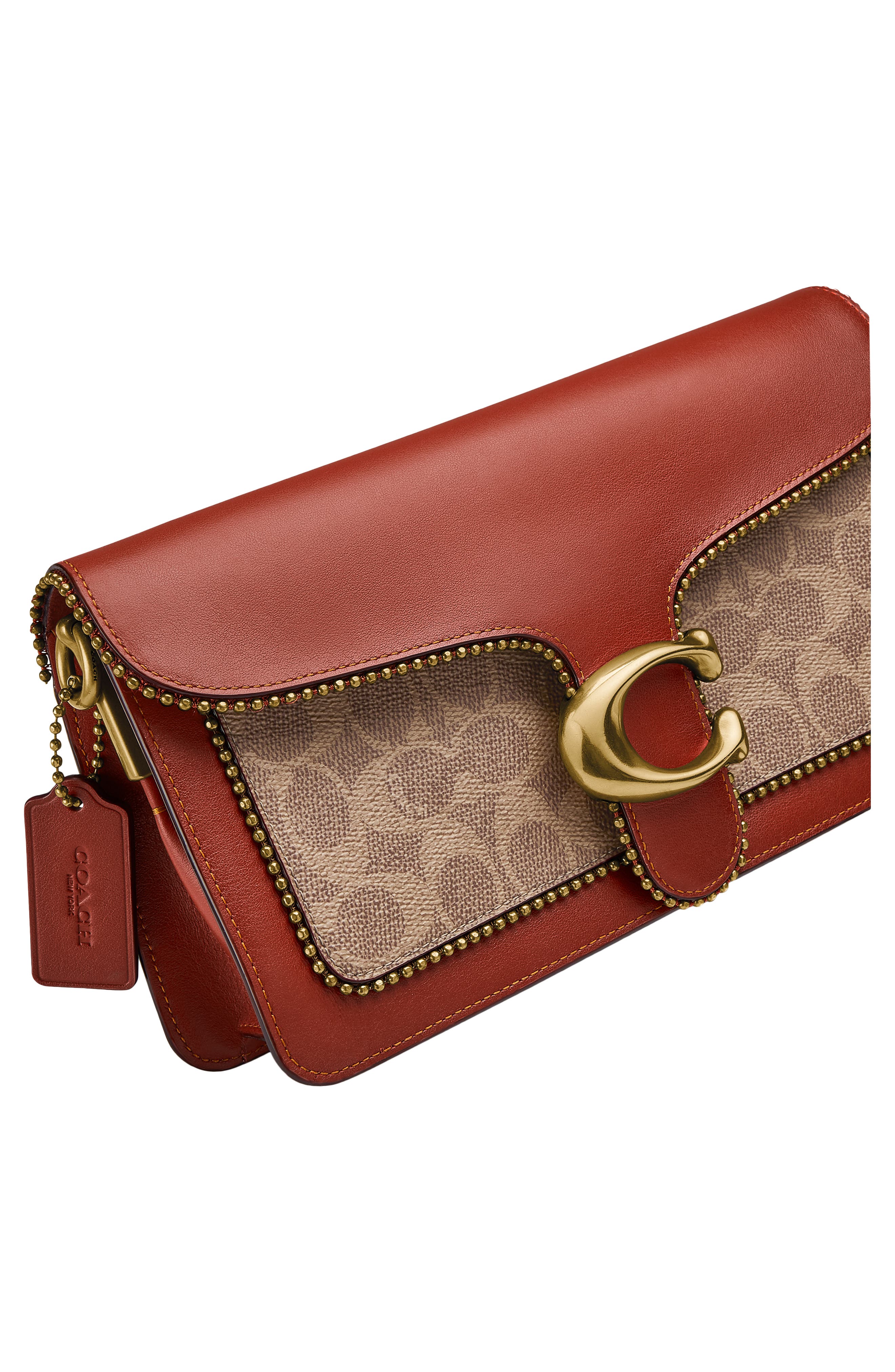 COACH Tabby 26 Coated Canvas & Leather Shoulder Bag, Alternate, color, 