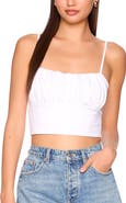 Susana Monaco Crop Button Camisole