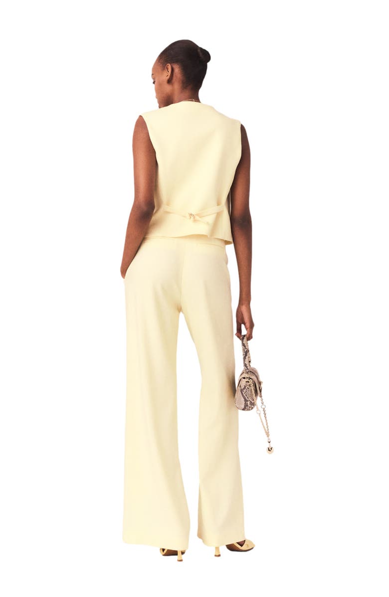 maje Suit trousers, Alternate, color, Pale Yellow