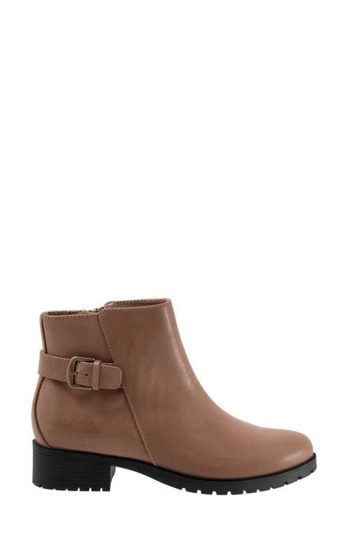 Softwalk ® Marigold Waterproof Leather Ankle Bootie In Brown