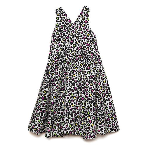Worthy Threads Girls' Cross Back Dress In Neon Leopard - Little Kid, Big Kid In Neon Leopard