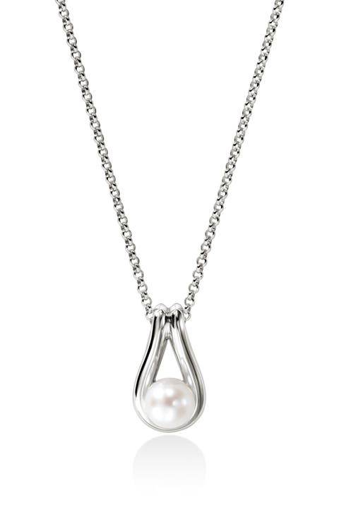 Surf Silver Pendant Necklace