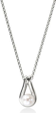 John Hardy Surf Silver Pendant Necklace