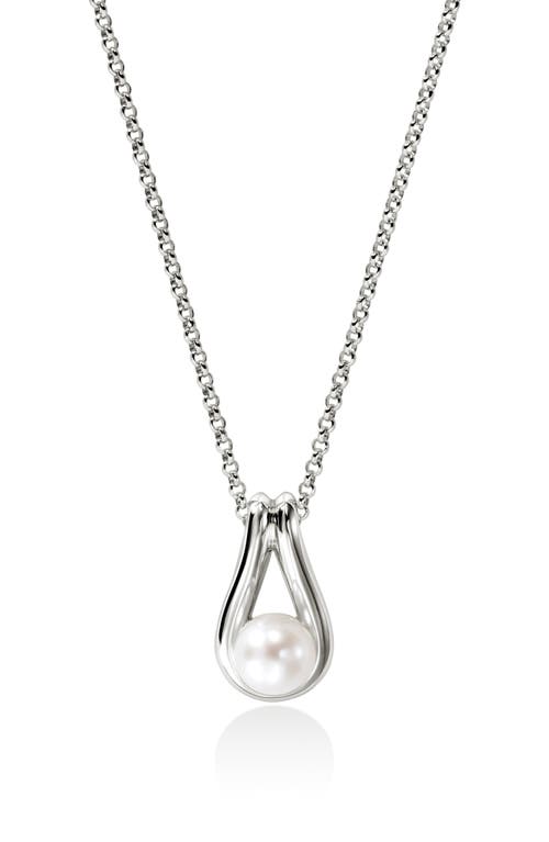 John Hardy Surf Silver Pendant Necklace In Sterling Silver