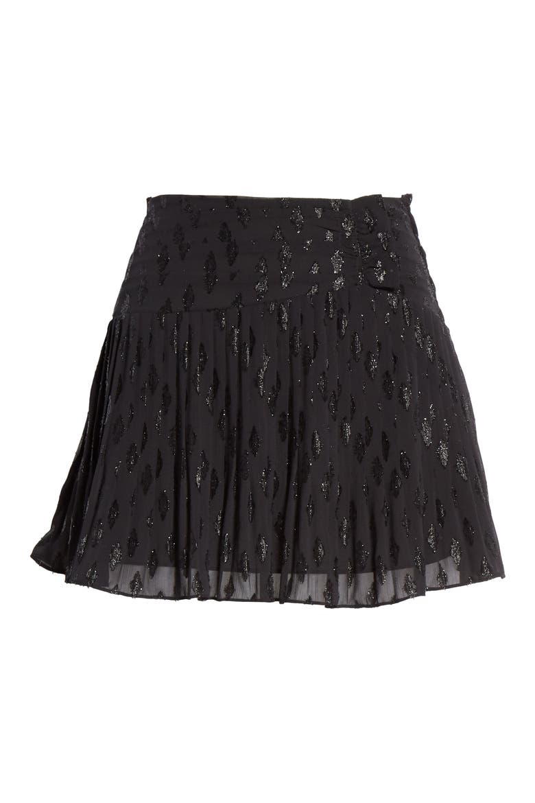 Jenny Pleated Miniskirt, Alternate, color, BLACK