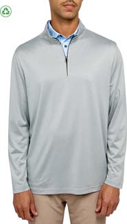 CON.STRUCT Regular Fit Melange Recycled Performance Quarter Zip