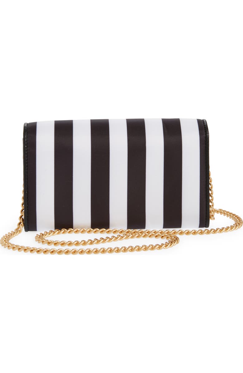 Moschino Logo Belt Stripe Nylon Shoulder Bag, Alternate, color,