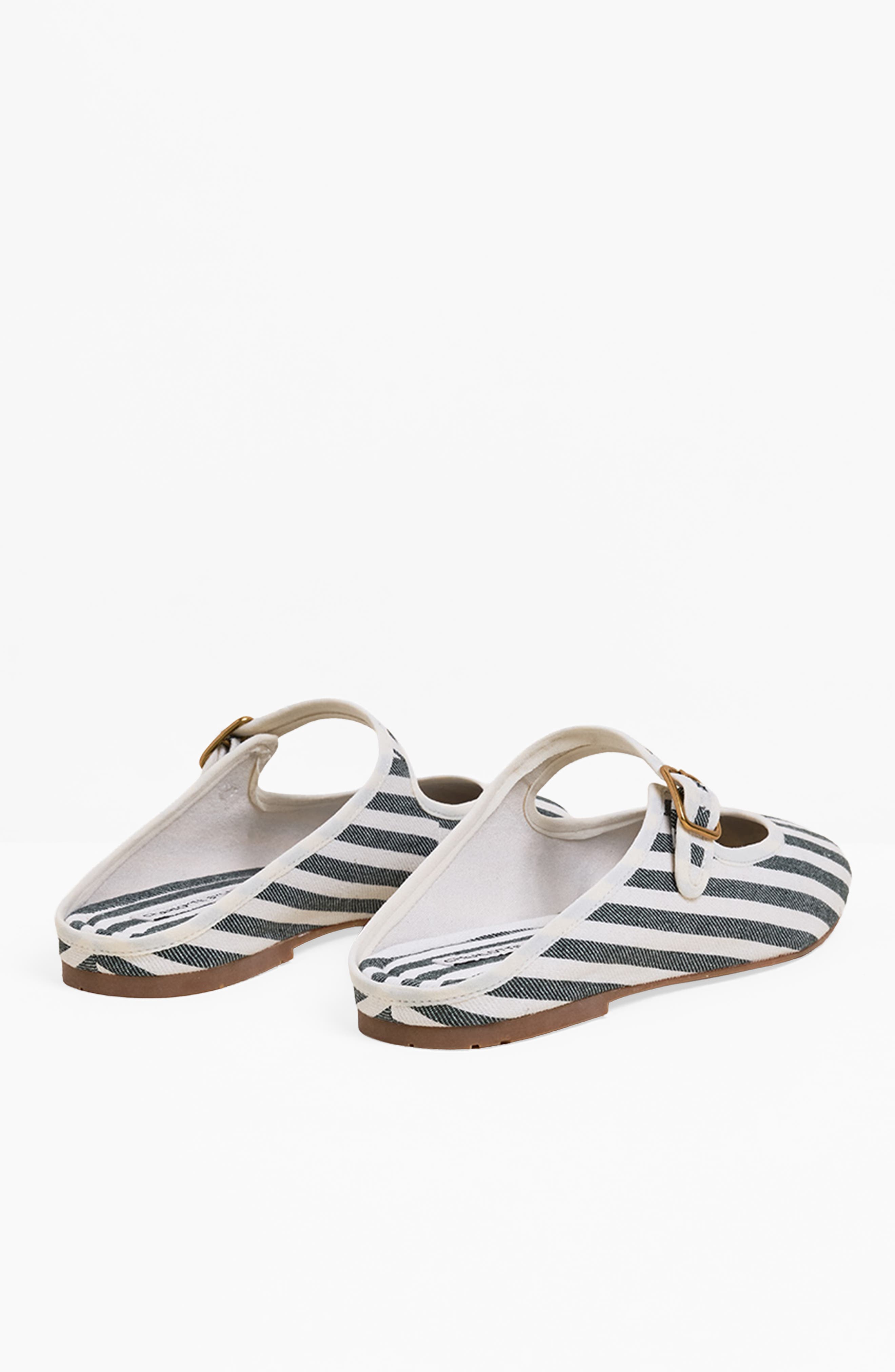 Willow Mary Jane Ballet Slide, Alternate, color, Juniper Stripe