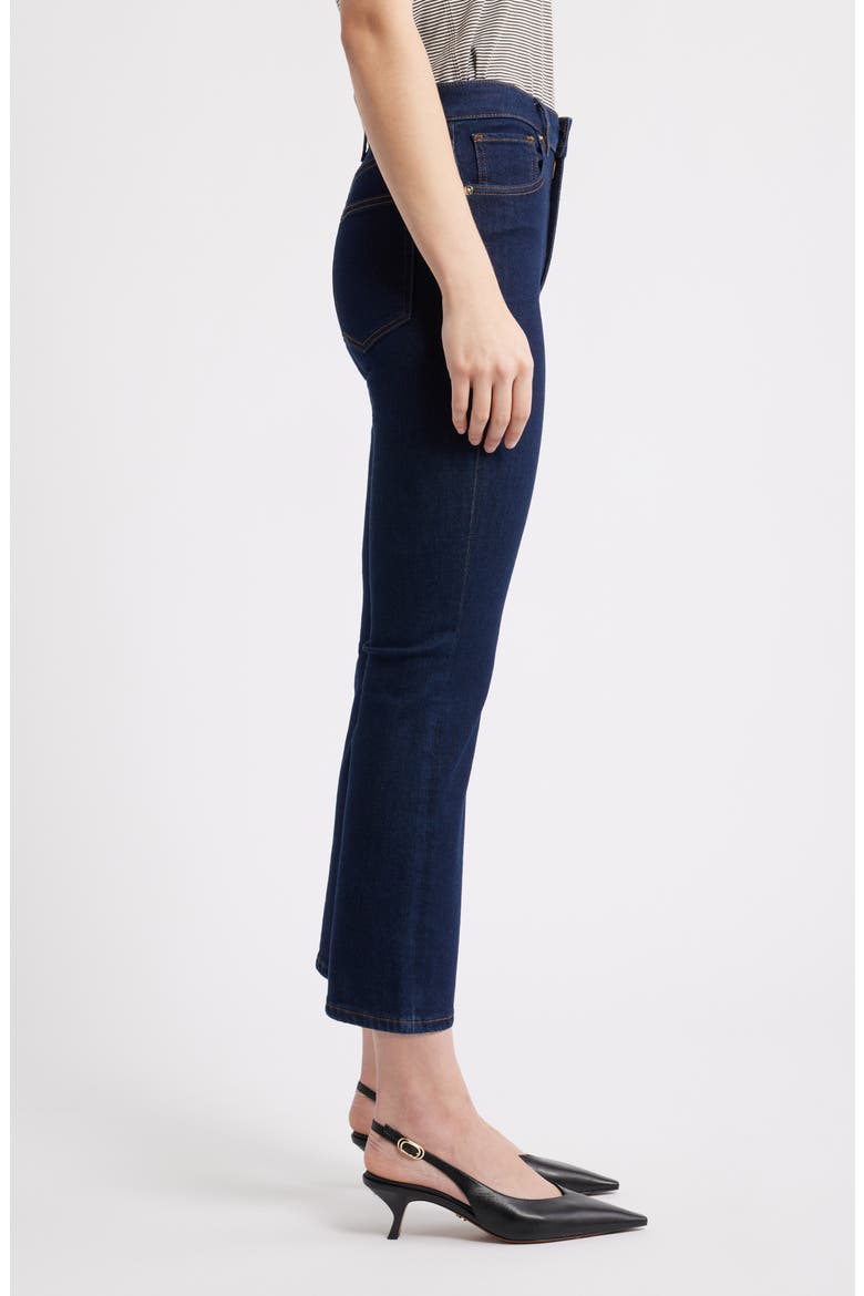 The Reboot High Waist Crop Flare Jeans, Alternate, color, RINSE