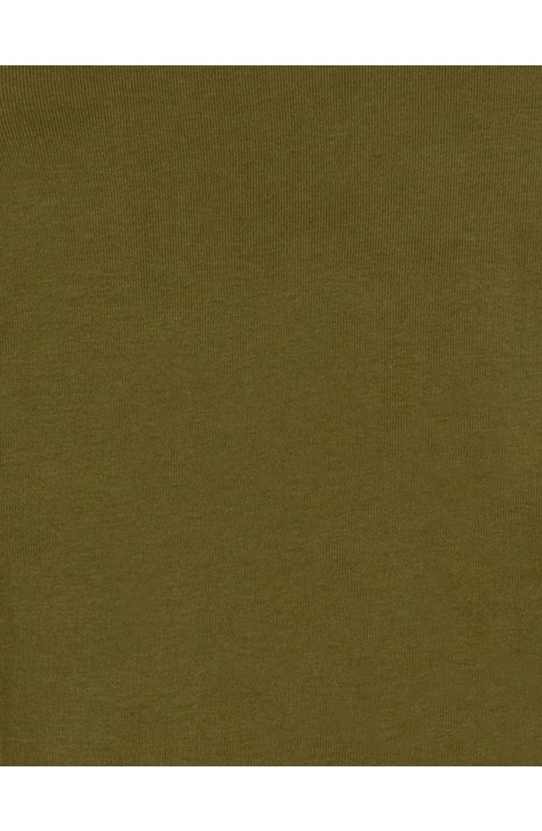 Leveret Kids Two-Piece Solid Cotton Matching Family Pajamas, Alternate, color, Olive