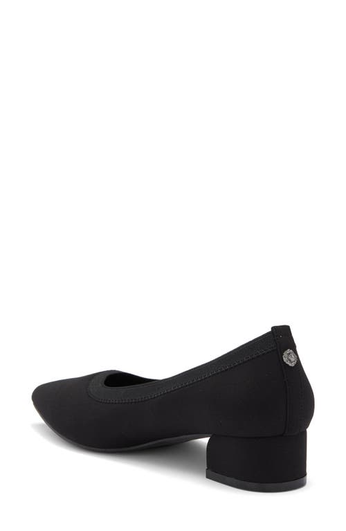 Anne Klein Uruzi Pump In Black Matte Stretch