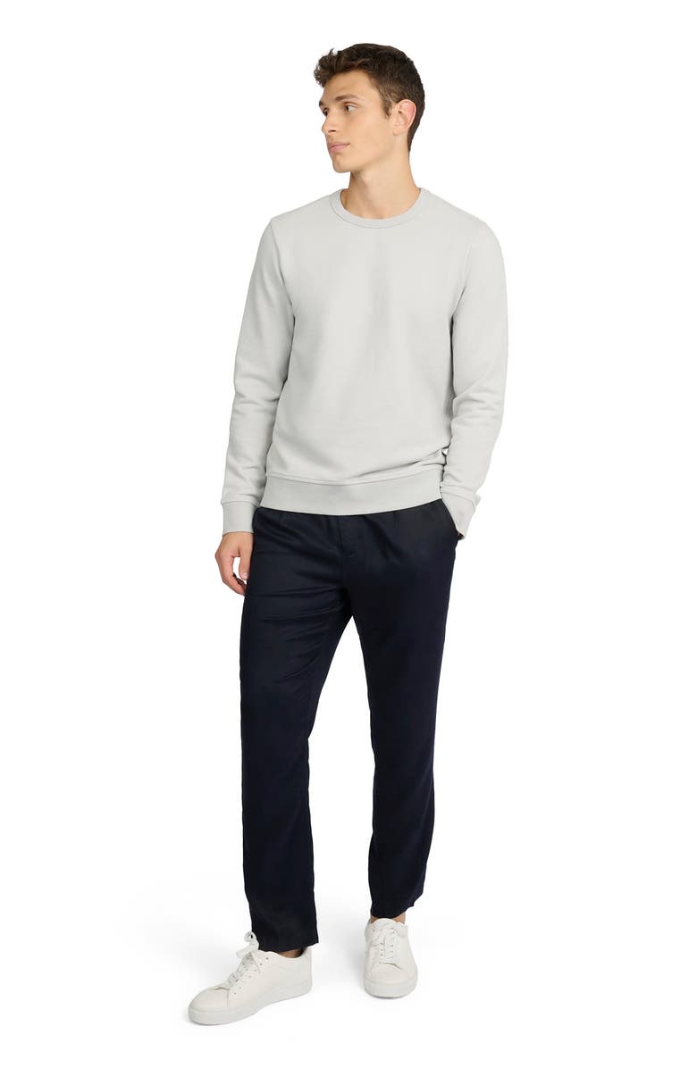 Onia Terry Crewneck Sweater, Main, color, Lunar Grey