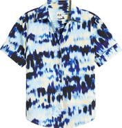 AK ANNE KLEIN Crepe Button-Up Shirt