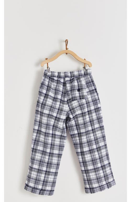 Babycottons Linen Plaid Pants For Infant In Multi