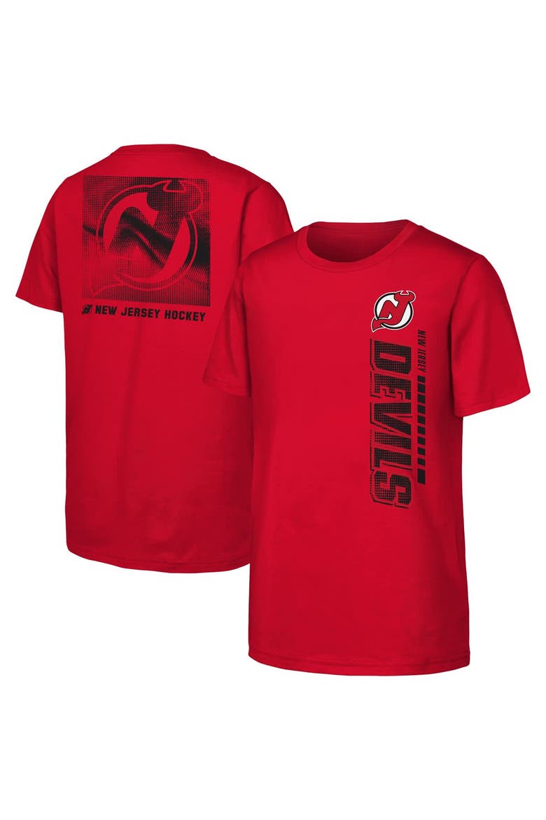 Youth  Red New Jersey Devils Atmosphere T-Shirt, Main, color, Red