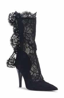 Pointed Toe Lace Boot