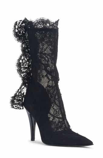 Pointed Toe Lace Boot