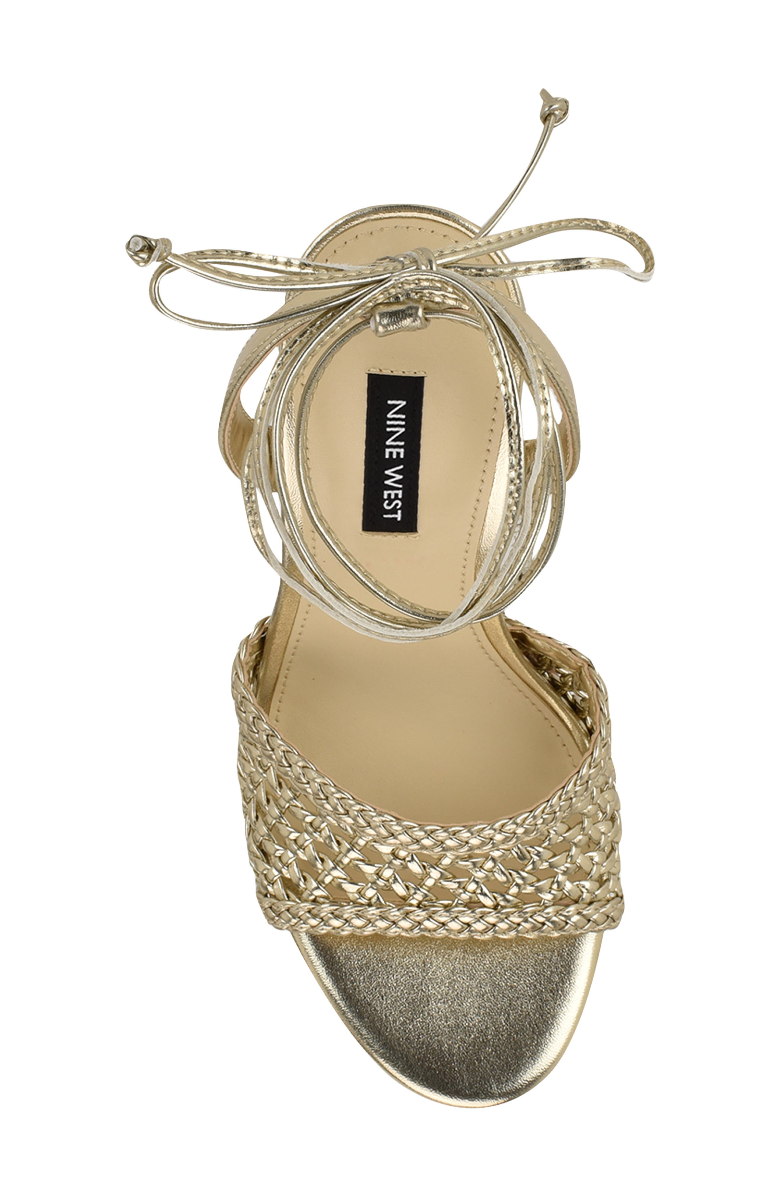 Nine West Merta Stiletto Sandal, Alternate, color, Gold