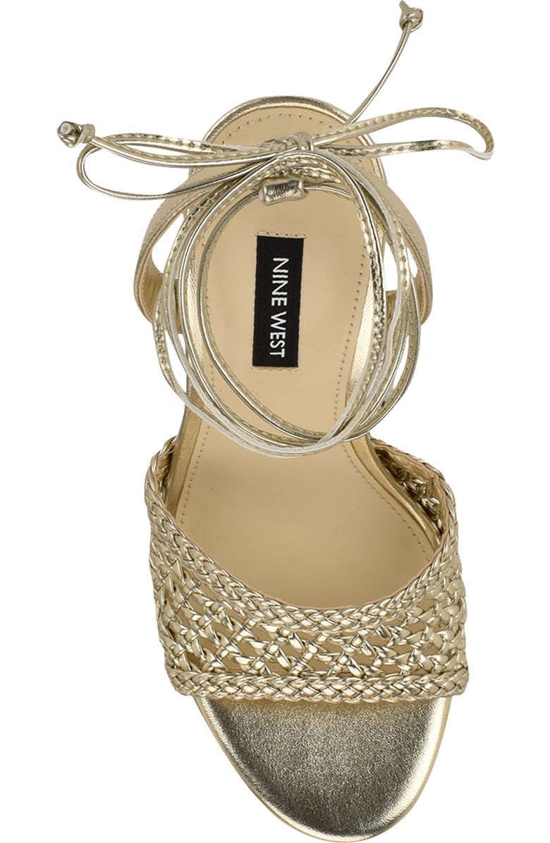 Nine West Merta Stiletto Sandal, Alternate, color, Gold